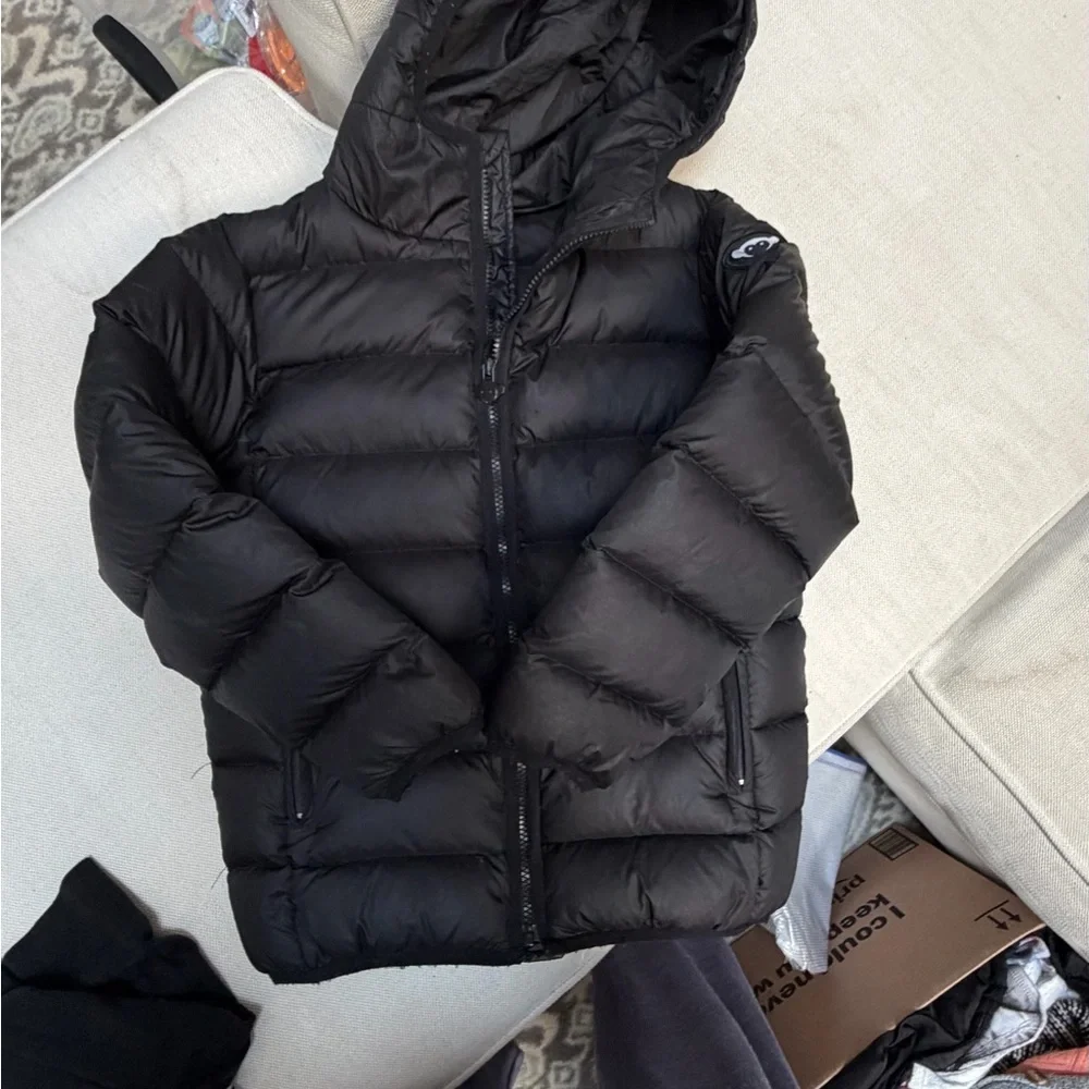 Appaman Black Hooded Puffer Jacket for Kids